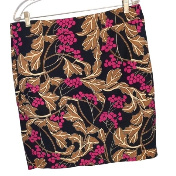 Ann Taylor Factory Womens Floral Long Sleeve Top Skirt Set Size L - Picture 2 of 13